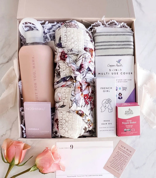 The Replenish & Restore New Mom Gift Box from Nurture 9