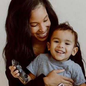 Jairrah and Eric Jr, her little sunshine.