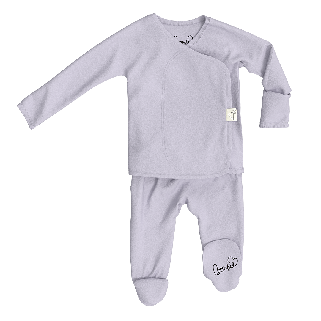 Baby Bundle Footie - Hush Sky + Toffee Twist