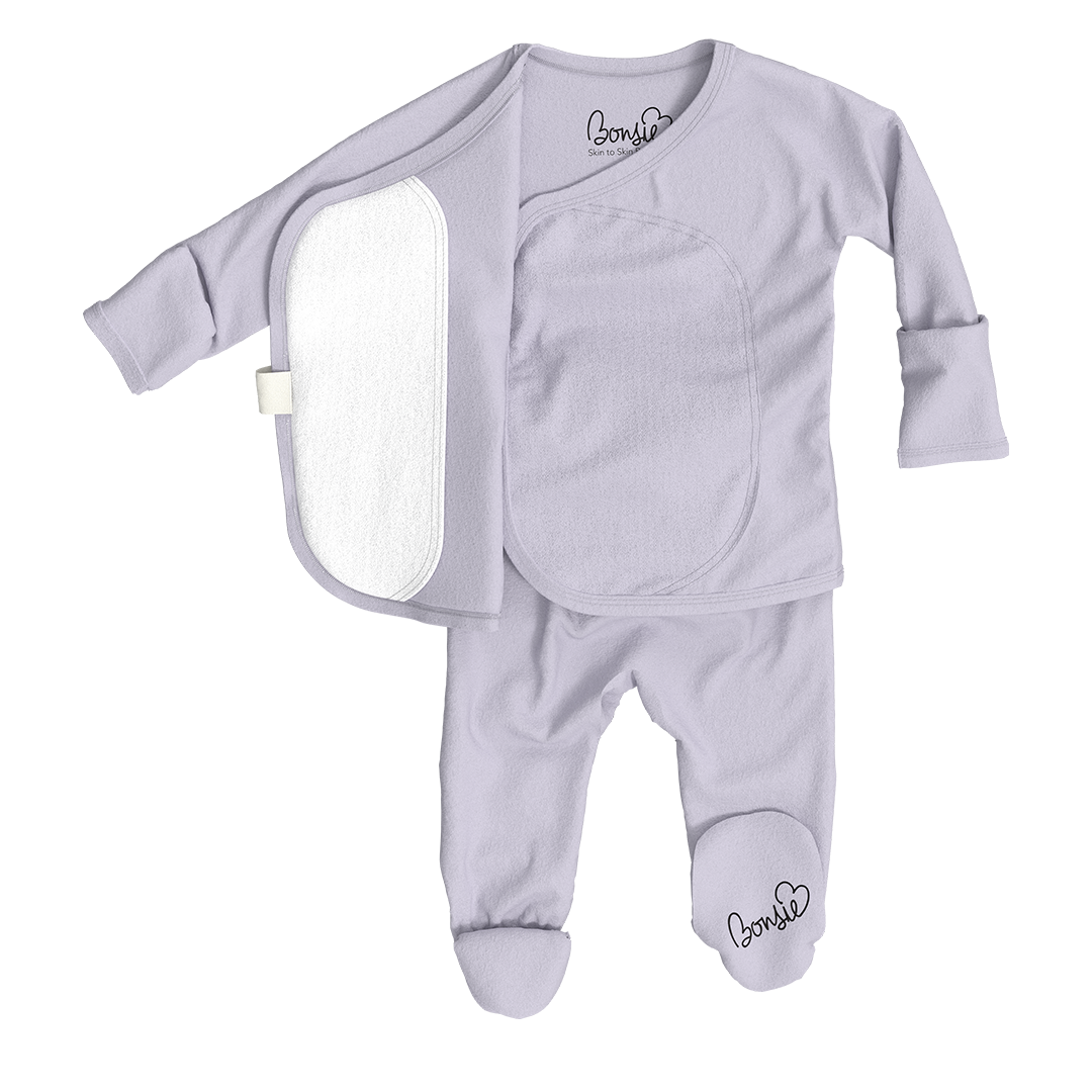 Baby Bundle Footie - Hush Sky + Toffee Twist