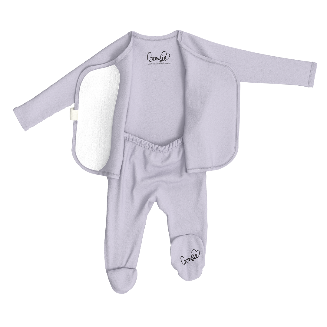 Baby Bundle Footie - Hush Sky + Toffee Twist