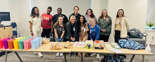 Group photo before Kangaroo Care-A-Thon at Children's Mercy Hospital Kansas City
