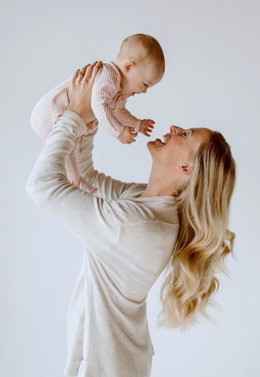 mom and baby bonding
