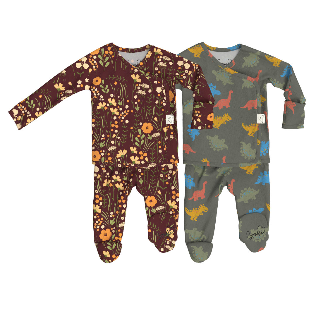 Baby Bundle Footie - Autumn Meadow + Lil Stompers