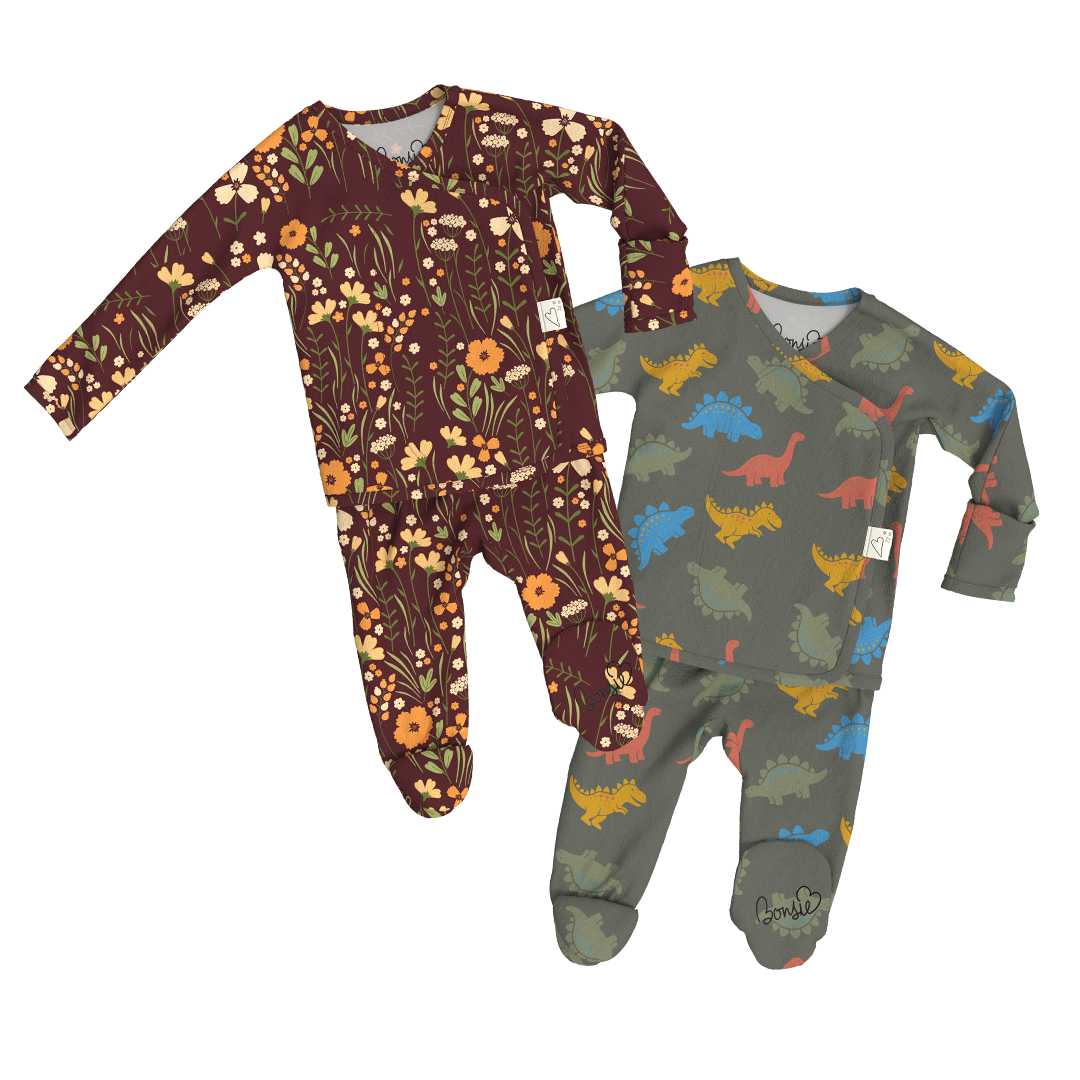 Baby Bundle Footie - Autumn Meadow + Lil Stompers