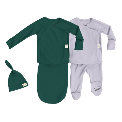 Baby Bundle - Ever Baby Bag Set + Hush Sky Footie