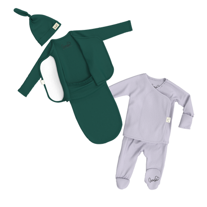 Baby Bundle - Ever Baby Bag Set + Hush Sky Footie