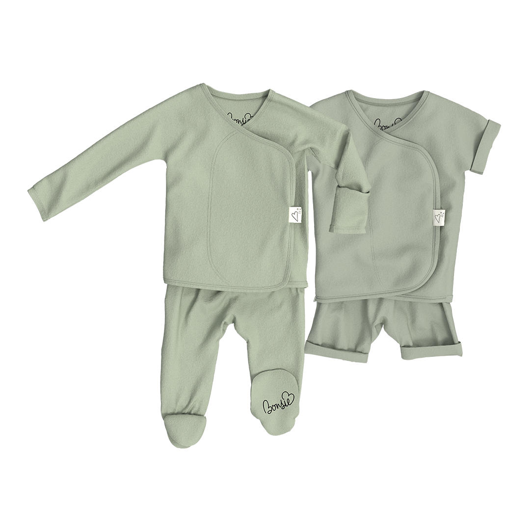 Baby Bundle - Avocado Footie + Romper