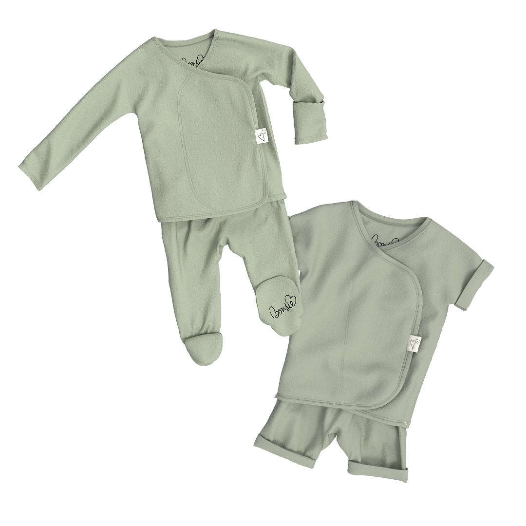 Baby Bundle - Avocado Footie + Romper