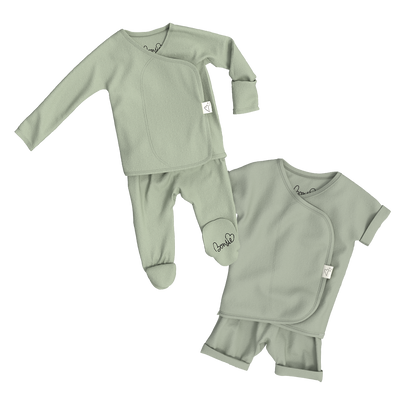 Baby Bundle - Avocado Footie + Romper