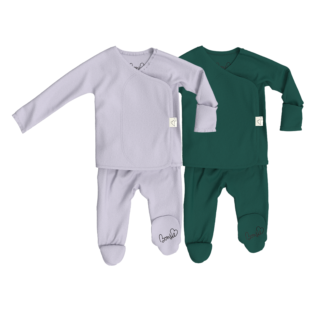 Baby Bundle Footie - Hush Sky + Ever Babe