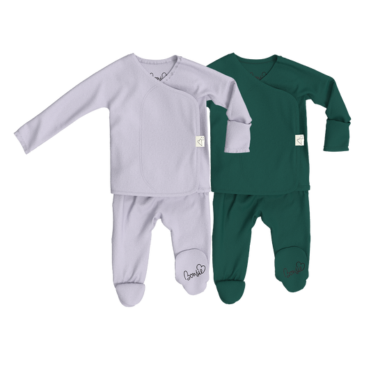 Baby Bundle Footie - Hush Sky + Ever Babe