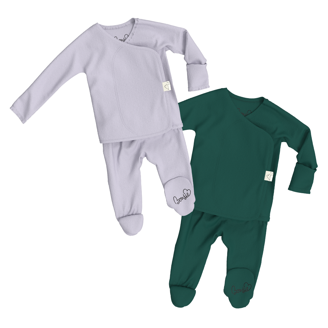 Baby Bundle Footie - Hush Sky + Ever Babe