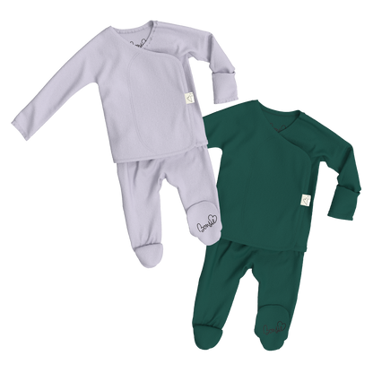 Baby Bundle Footie - Hush Sky + Ever Babe