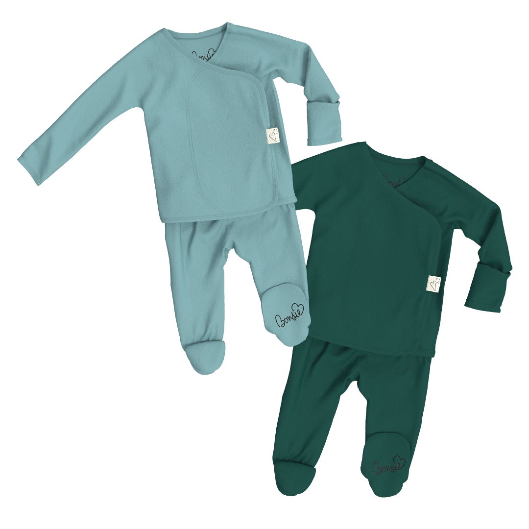 Baby Bundle Footie - Ripple + Ever Babe
