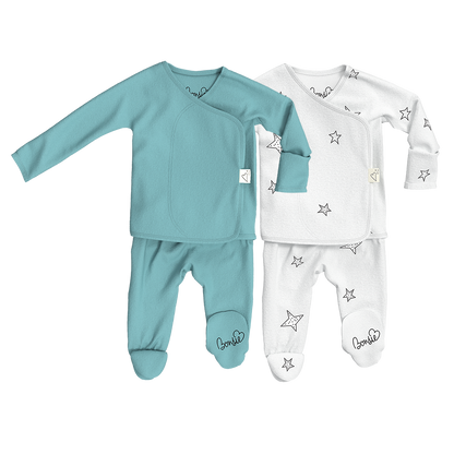 Baby Bundle Footie - Ripple + Stars