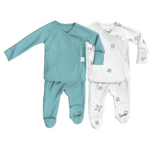 Baby Bundle Footie - Ripple + Stars