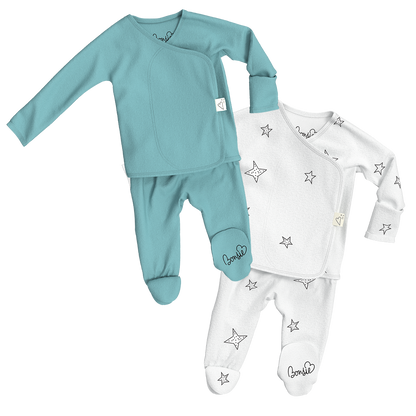 Baby Bundle Footie - Ripple + Stars
