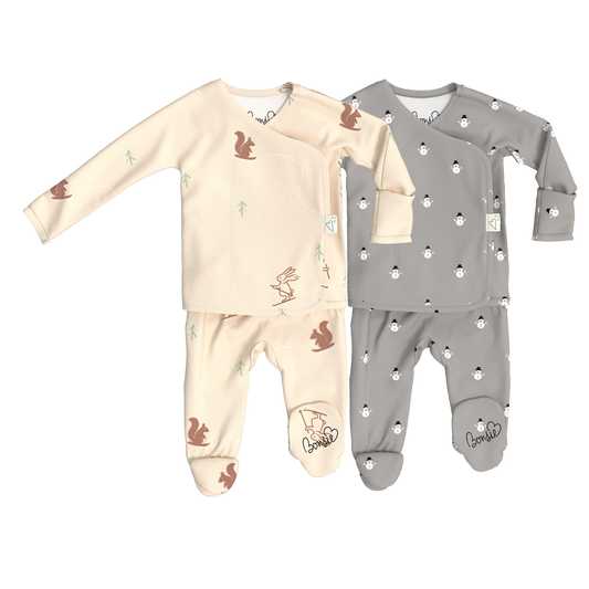 Baby Bundle Footie- Bunny Slopes + Frostie Friends
