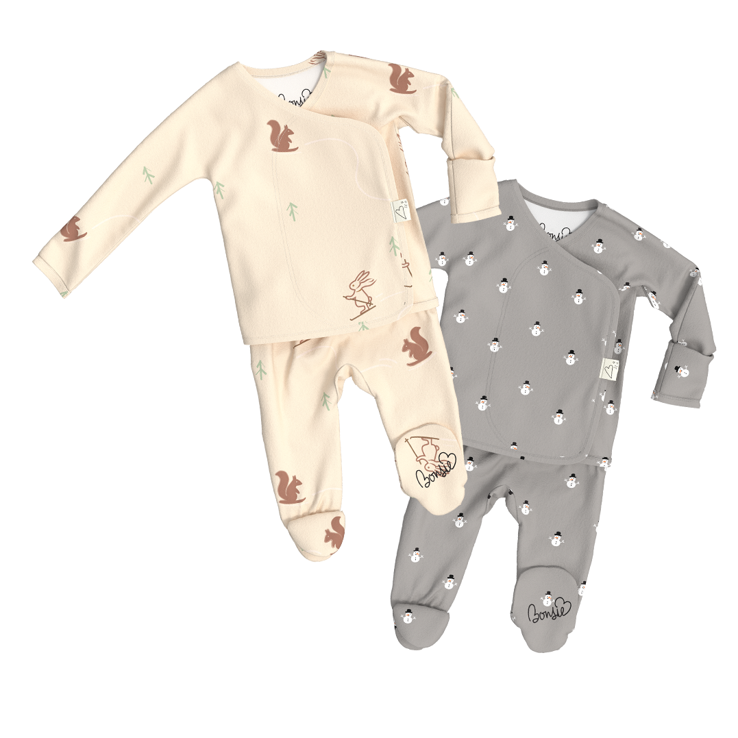 Baby Bundle Footie- Bunny Slopes + Frostie Friends