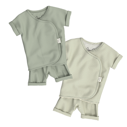 Baby Bundle Romper - Avocado + Mint Twist