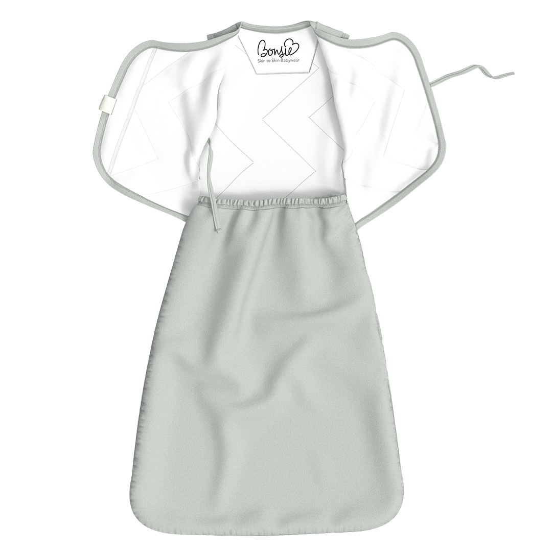 Cuddle Bundle - Avocado Cuddle Sack + Milk Footie