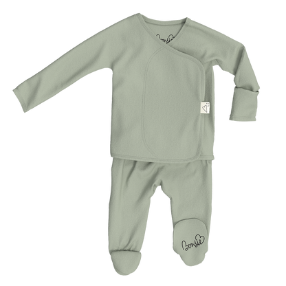 Baby Bundle Footie - Avocado + Mint Twist