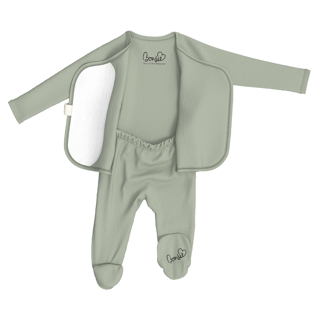 Baby Bundle Footie - Avocado + Mint Twist