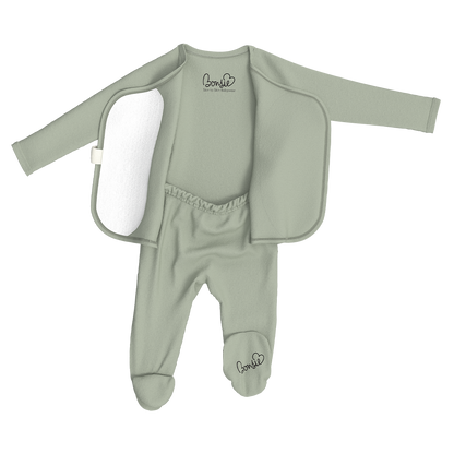 Baby Bundle Footie - Avocado + Mint Twist