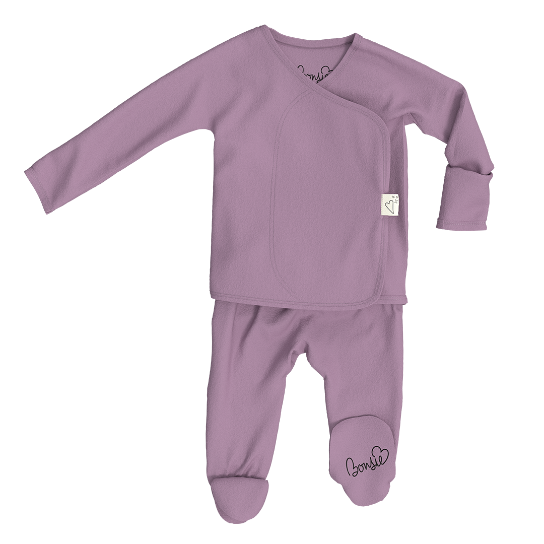 Baby Bundle Footie - Fig + Strawberries