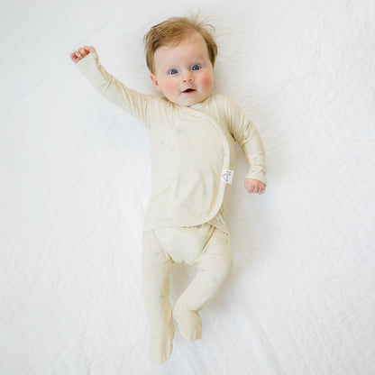 Baby Bundle Footie - Mocha + Flight Crew