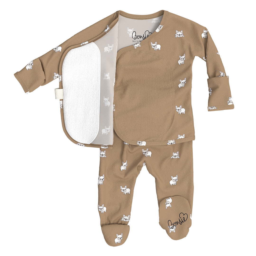 Baby Bundle Footie - Milk + Frenchie