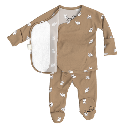Baby Bundle Footie - Milk + Frenchie