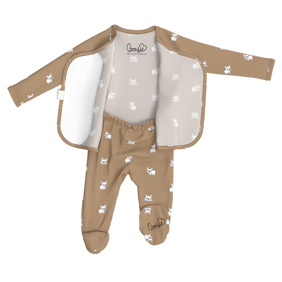 Baby Bundle Footie - Milk + Frenchie