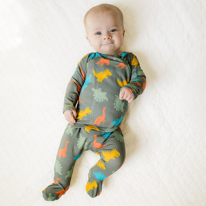 Baby Bundle Footie - Mulberry + Lil Stompers