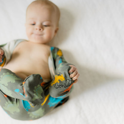 Baby Bundle Footie - Mulberry + Lil Stompers