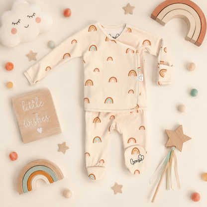 Baby Bundle Footie - Tiny Tide + Little Wishes