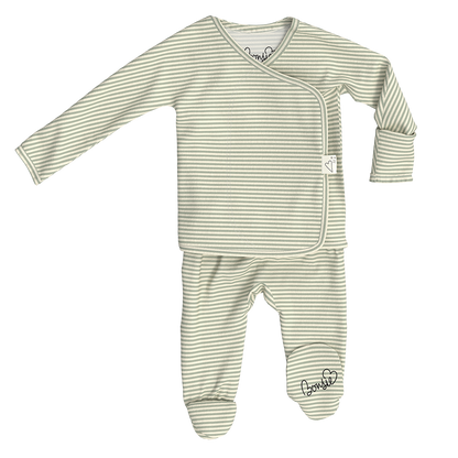 Baby Bundle Footie - Avocado + Mint Twist