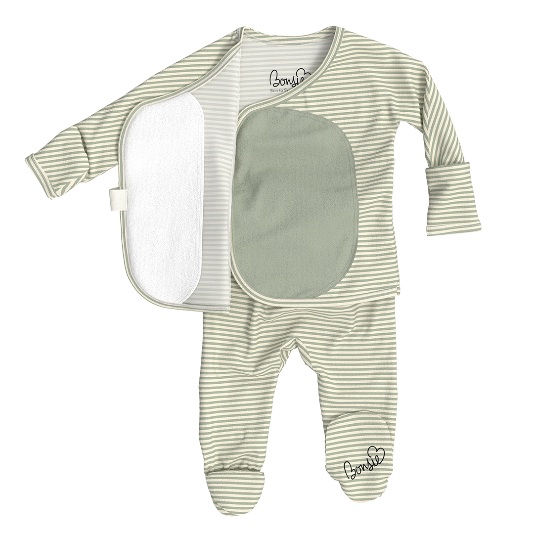 Baby Bundle Footie - Avocado + Mint Twist