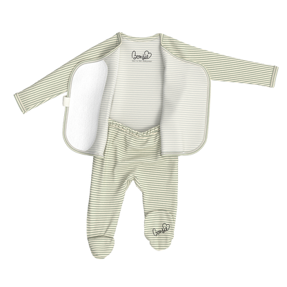 Baby Bundle Footie - Avocado + Mint Twist