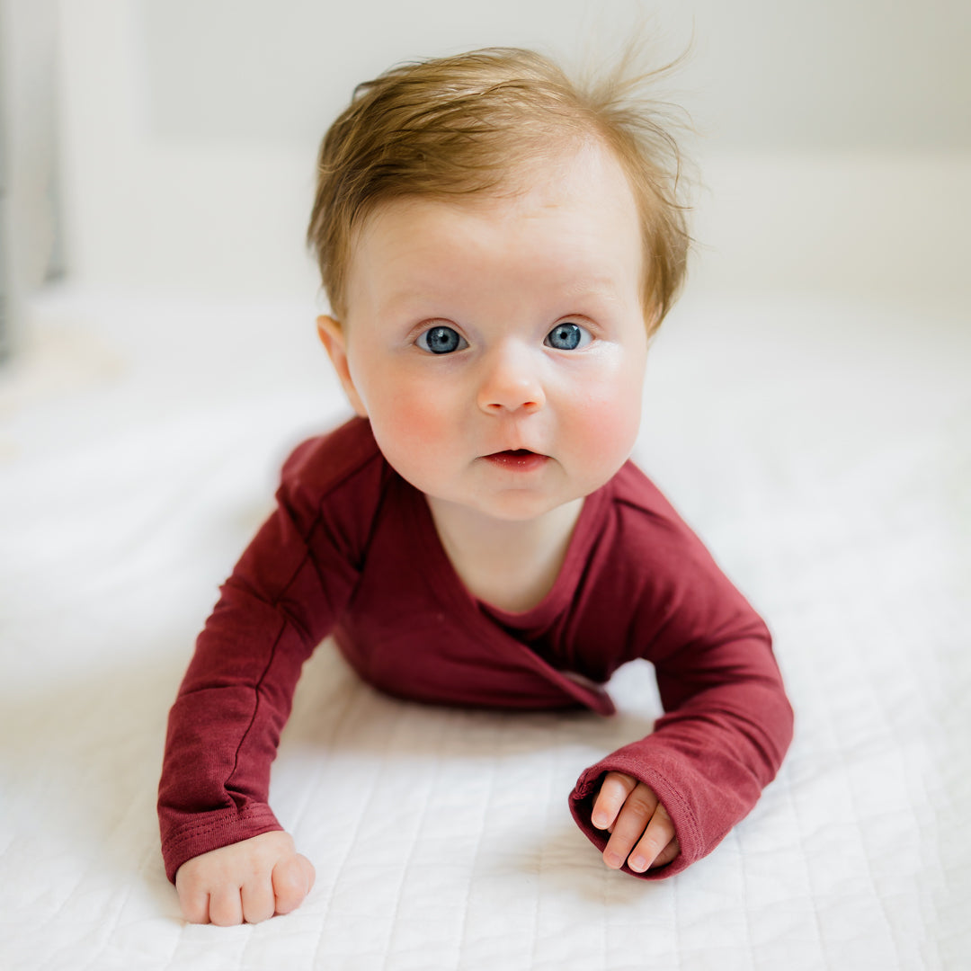 Baby Bundle Footie - Mulberry + Lil Stompers