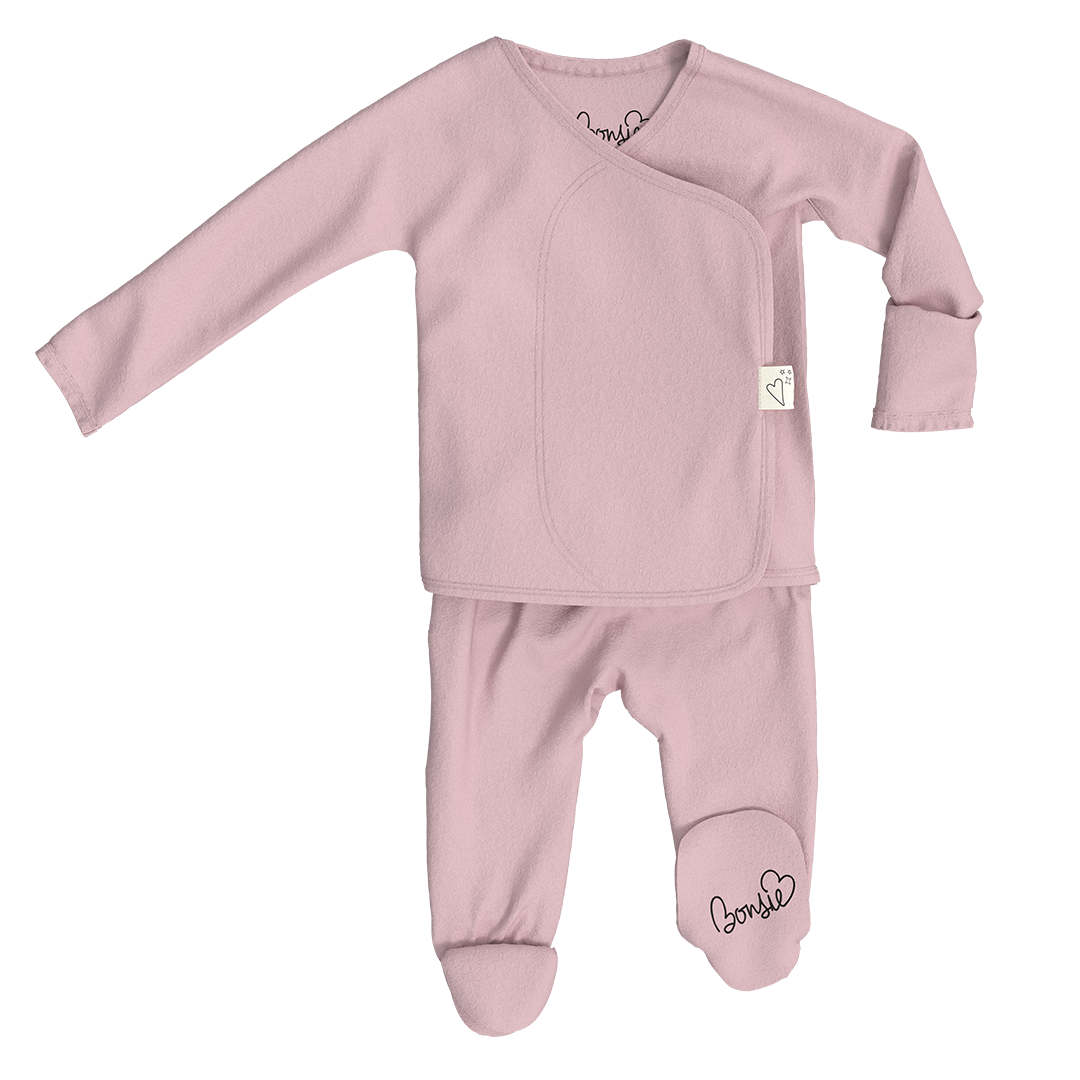 Baby Bundle Footie - Peony + Berry Twist