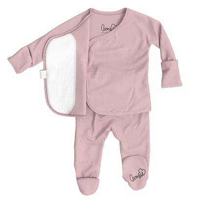 Baby Bundle Footie - Peony + Berry Twist