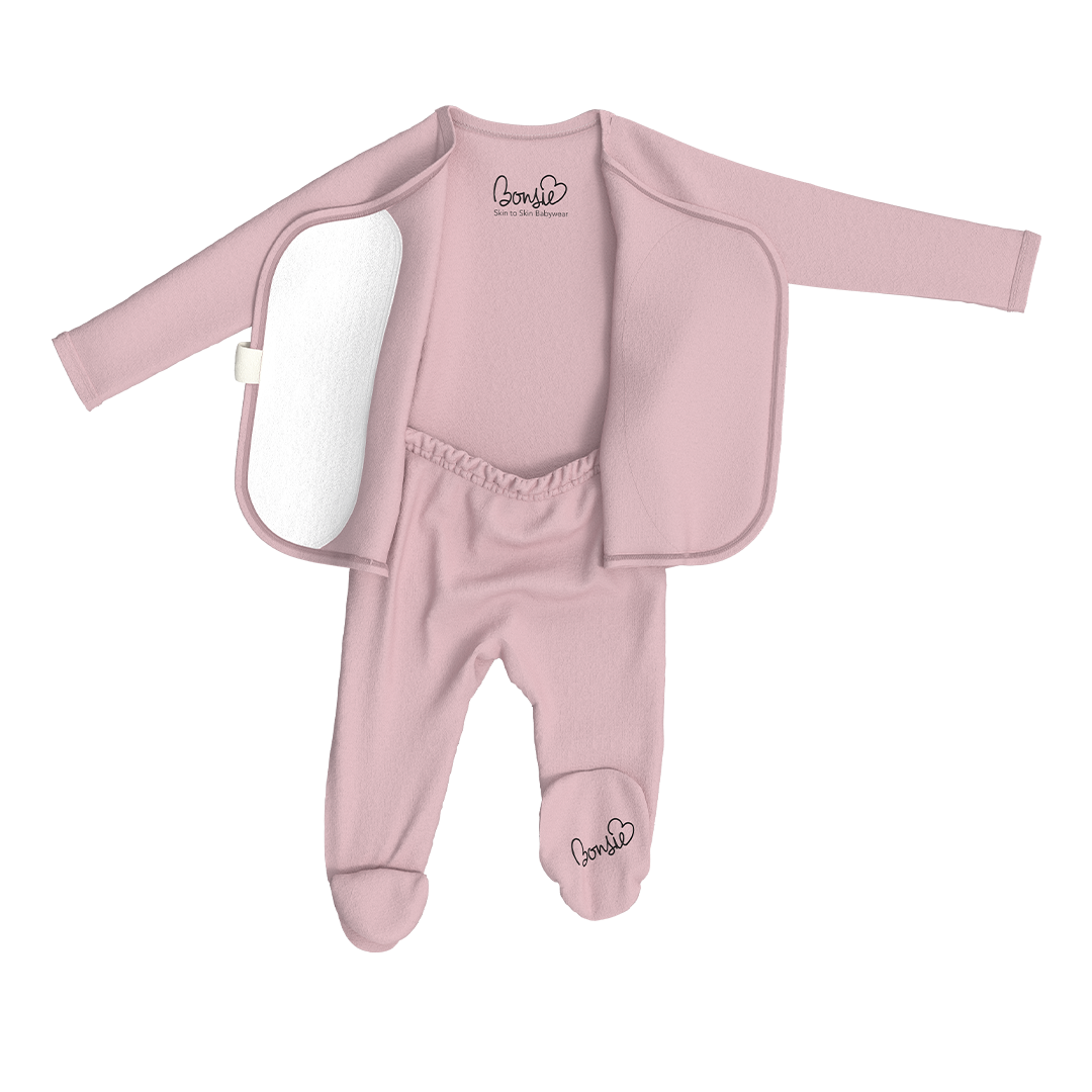Baby Bundle Footie - Peony + Berry Twist