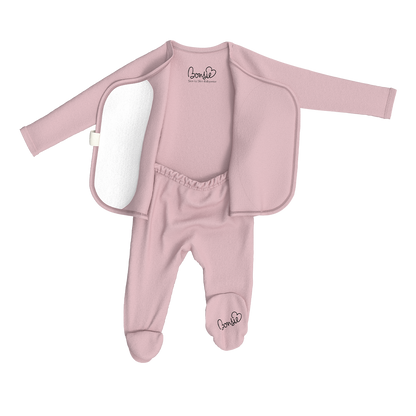 Baby Bundle Footie - Peony + Berry Twist