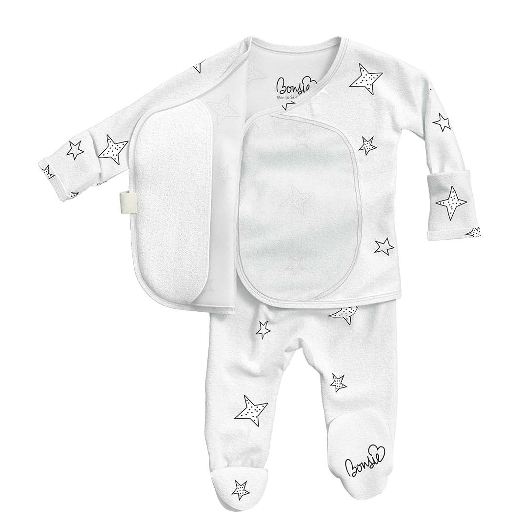 Baby Bundle Footie - Ripple + Stars