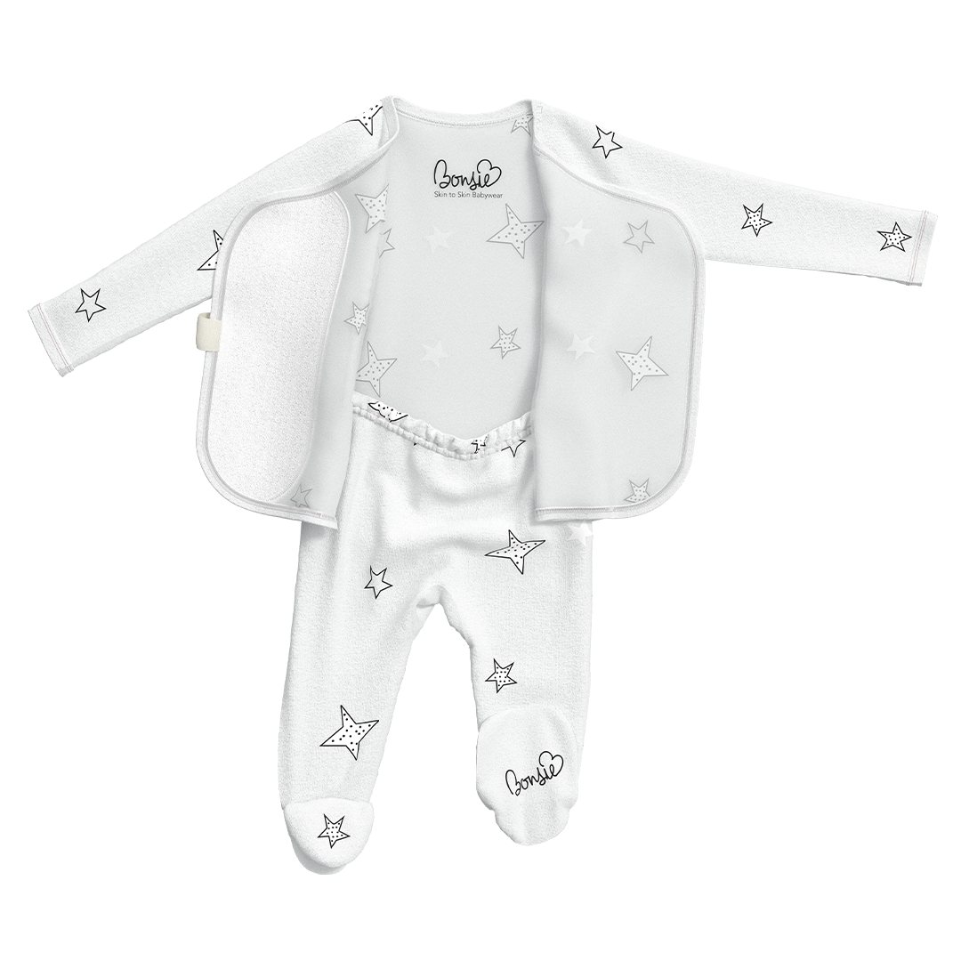 Baby Bundle Footie - Ripple + Stars