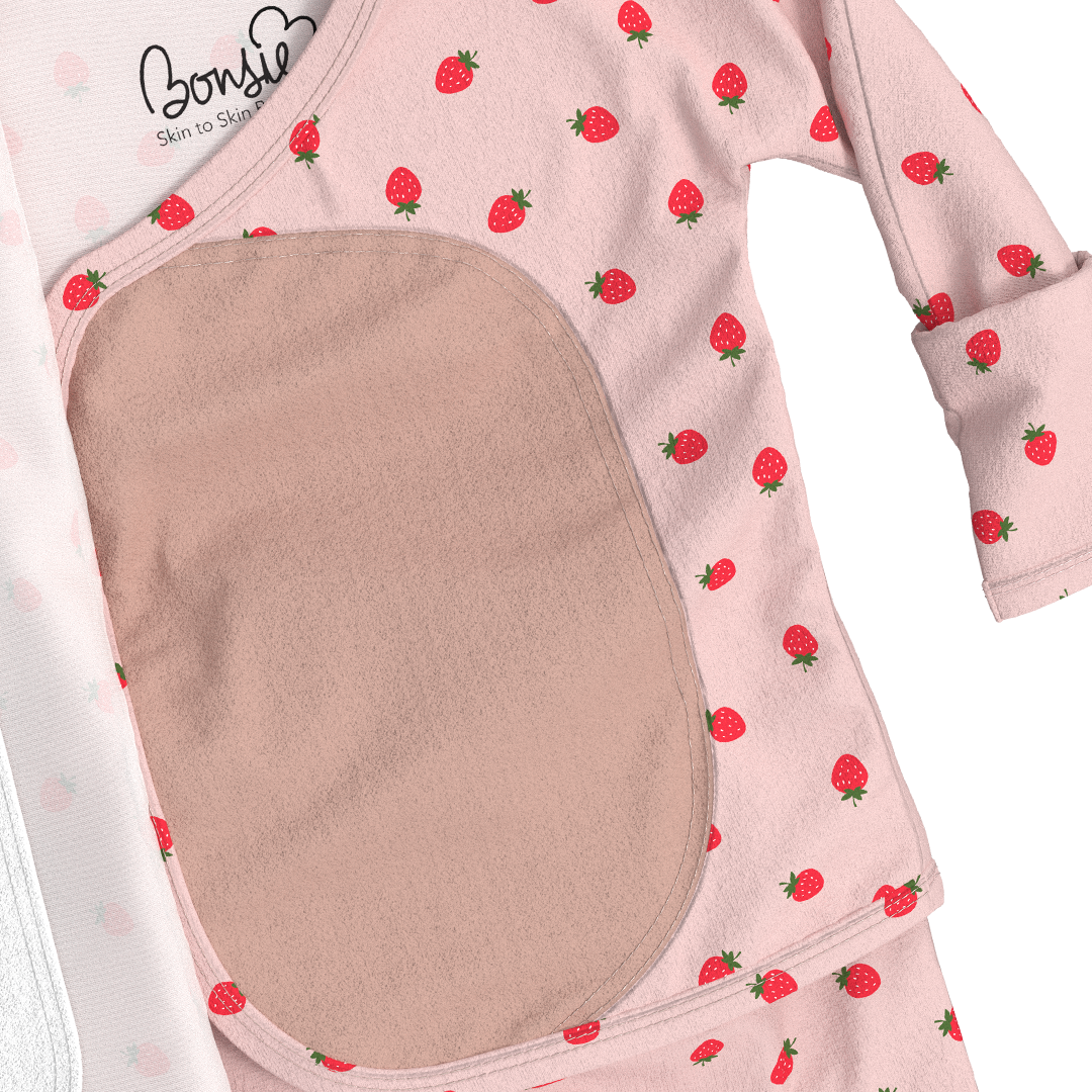 Baby Bundle Footie - Fig + Strawberries
