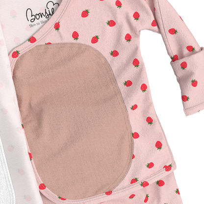 Baby Bundle Footie - Fig + Strawberries
