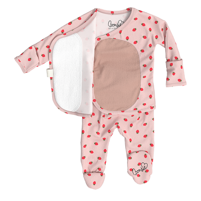 Baby Bundle Footie - Fig + Strawberries